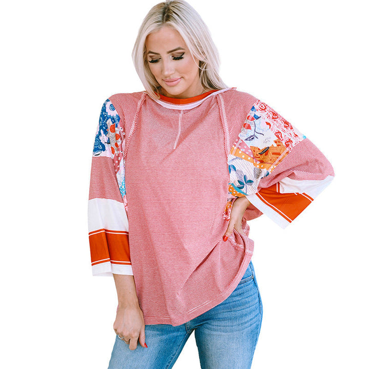 BAILEY™ – Breezy Patchwork Batwing Blouse