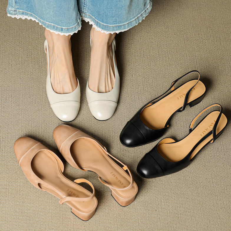 Reyna Authentic Leather Heels