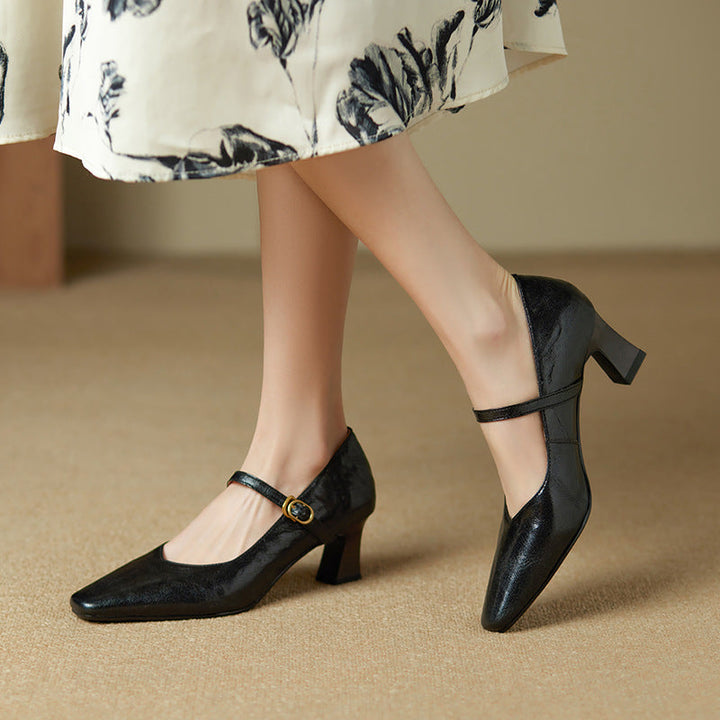 Orvane Leather Mary Jane Pumps