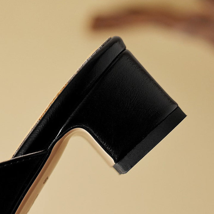 Marloe Sleek Pointed Leather Mules