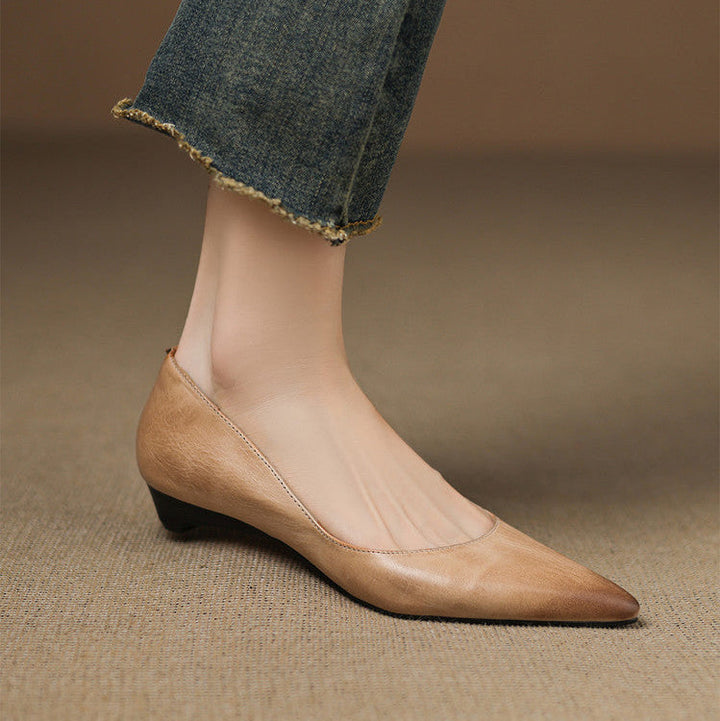 Authentic Leather Arla Flat Shoes