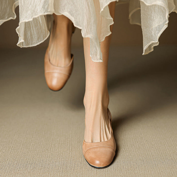 Reyna Authentic Leather Heels