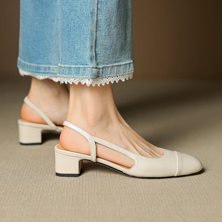 Reyna Authentic Leather Heels