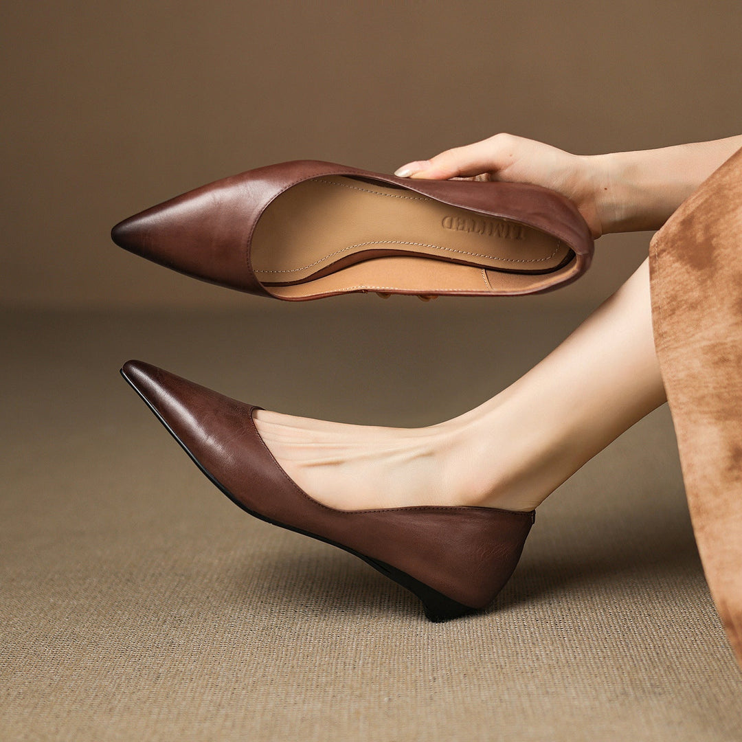 Authentic Leather Arla Flat Shoes