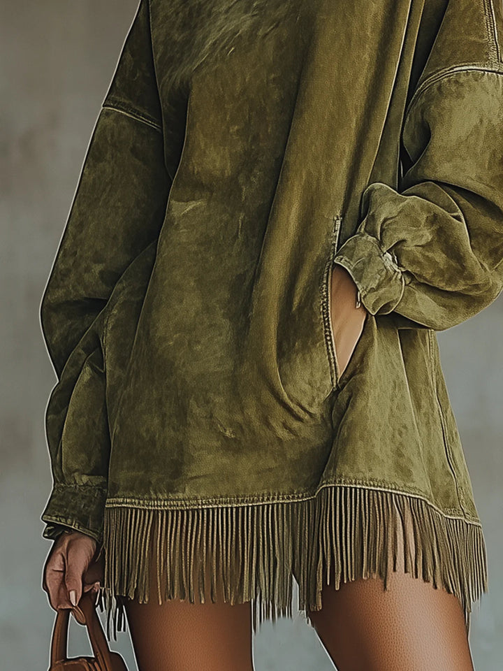 Sheri | Comfy Fringe Dress