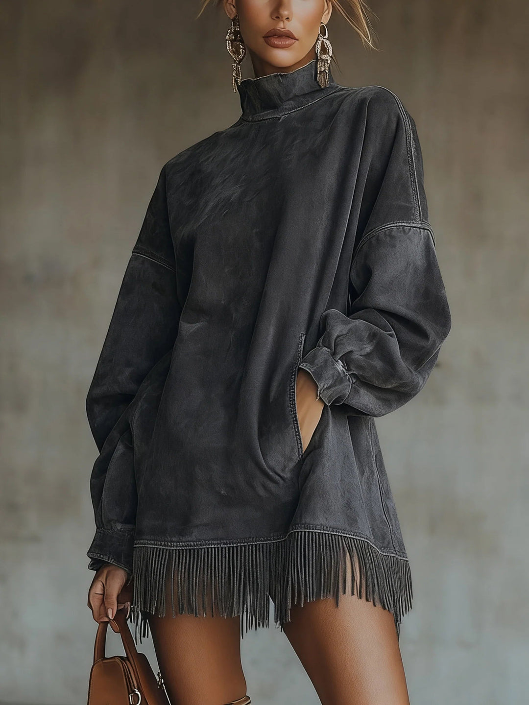 Sheri | Comfy Fringe Dress