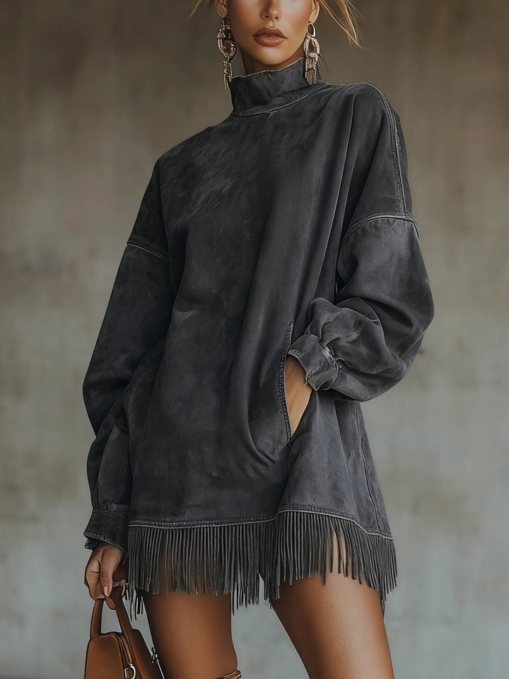 Sheri | Comfy Fringe Dress