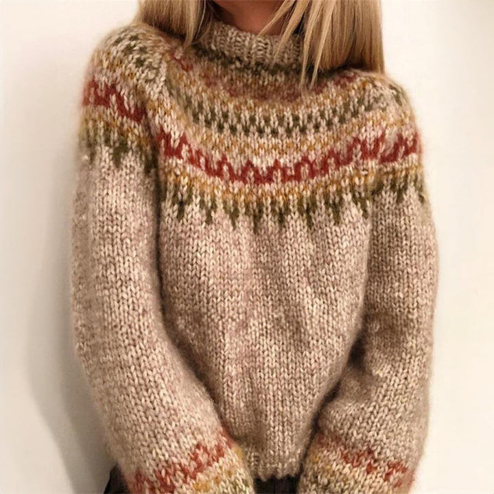 Warm Nordic-Inspired Women's Sweater