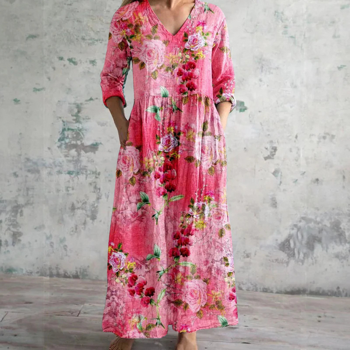Sophie | Breezy Floral Maxi Dress for Summer Comfort