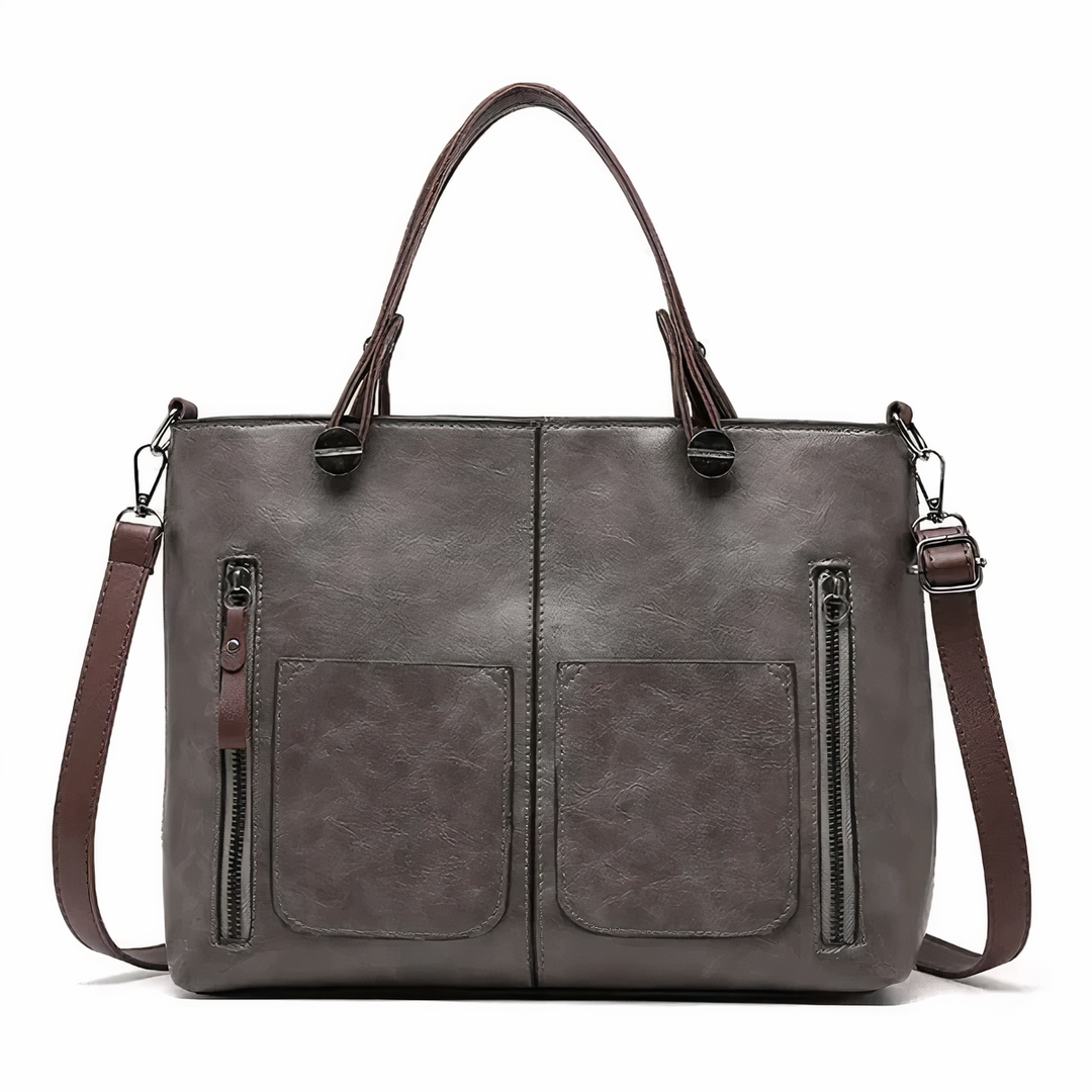 Nancy - Classic Leather Shoulder Bag with Timeless Elegance