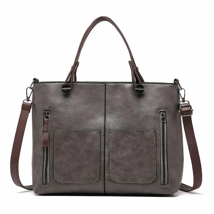 Nancy - Classic Leather Shoulder Bag with Timeless Elegance