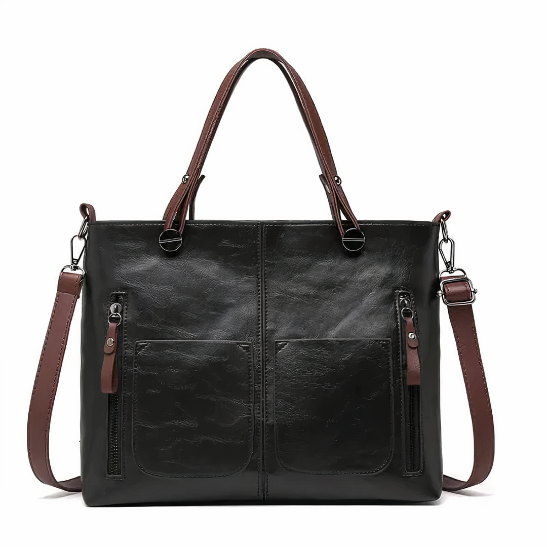 Nancy - Classic Leather Shoulder Bag with Timeless Elegance