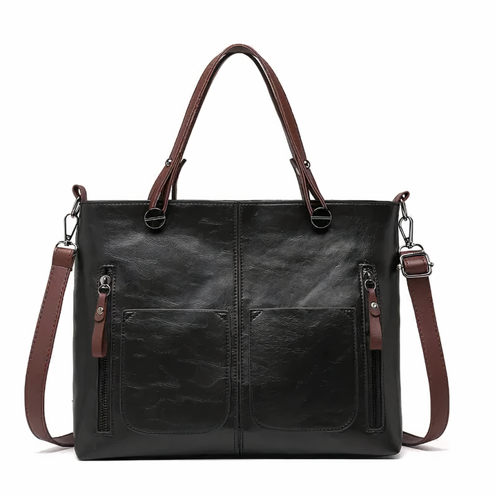 Nancy - Classic Leather Shoulder Bag with Timeless Elegance