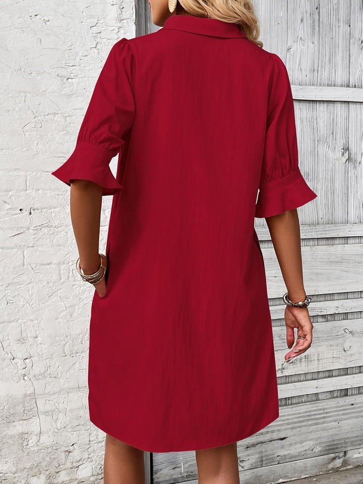 Cameron | Sophisticated Ruffled Dress