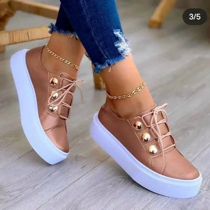 Serena | Orthopedic Round-Toe Platform Sneakers™