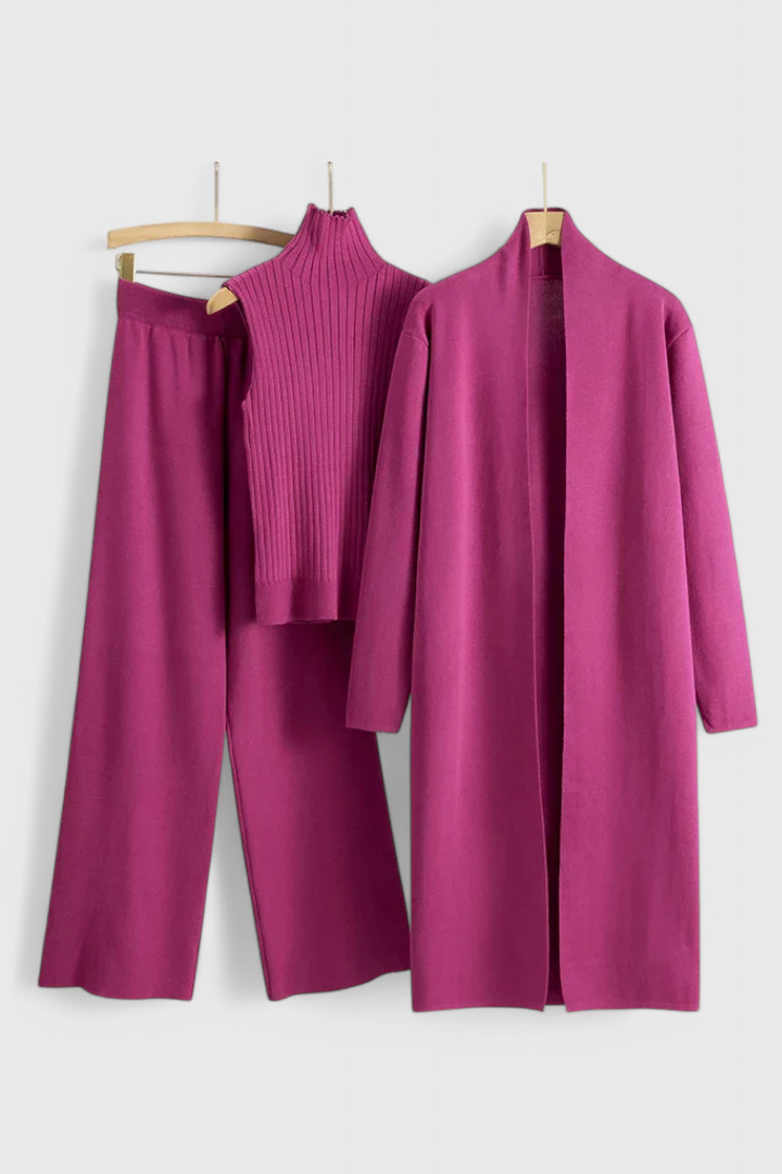 Chic 3-Piece Soft Knit Set by Mahalia