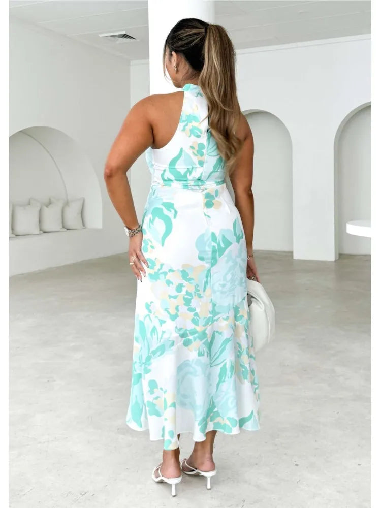 Amira | Halter Neck Wrap Dress Design