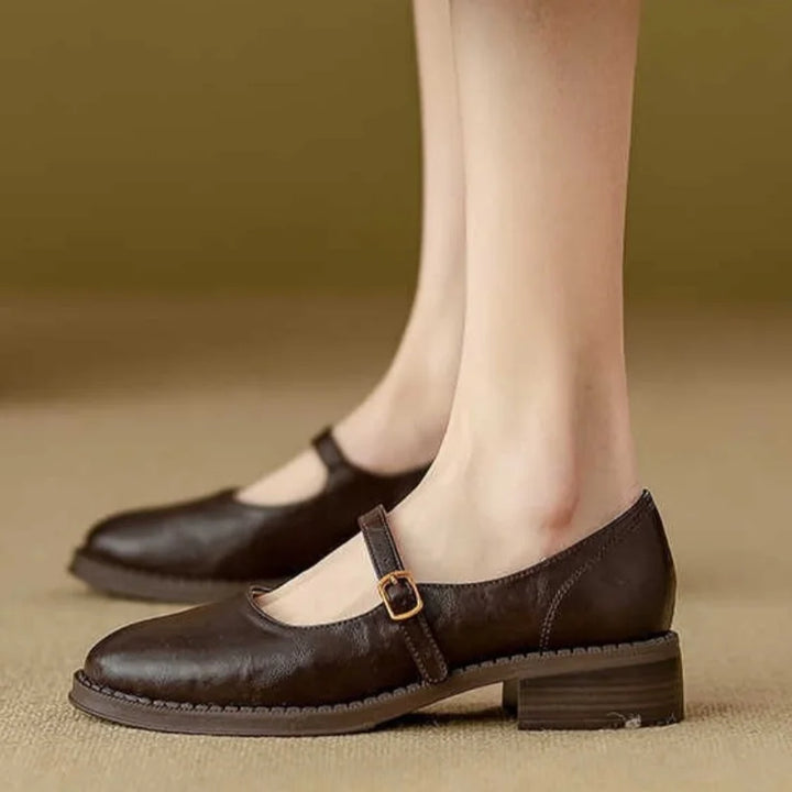 Timeless Leather Mary Jane Comfort Shoes