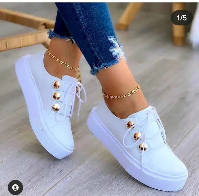 Serena | Orthopedic Round-Toe Platform Sneakers™