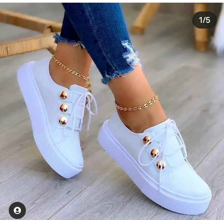 Serena | Orthopedic Round-Toe Platform Sneakers™