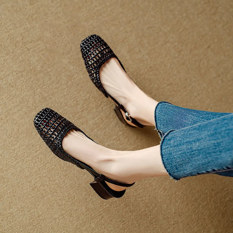 Lexi Stylish Mid Heel Sandals