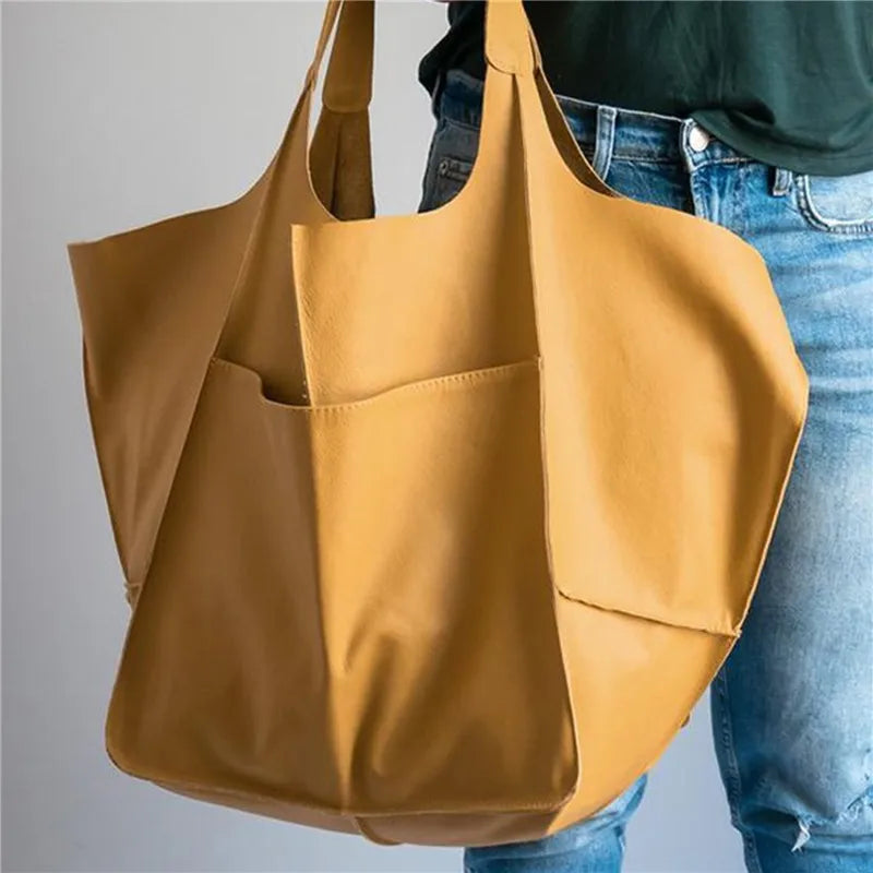 Ruth - Classic Elegance Leather Tote Bag