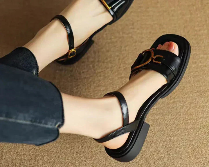 Amara | Flat Sandals with Buckle™