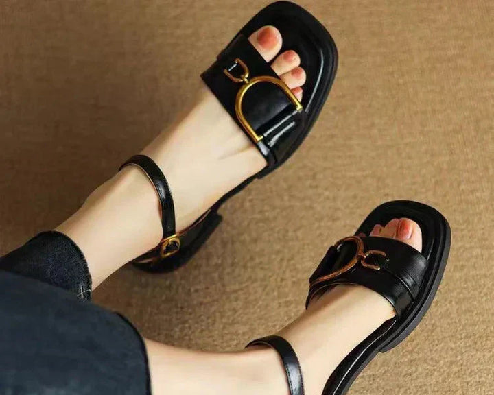 Amara | Flat Sandals with Buckle™