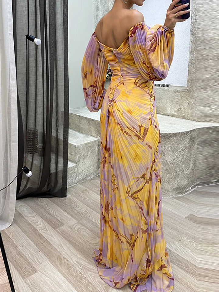 Ava™ | Chic V-Neck Elegance Dress