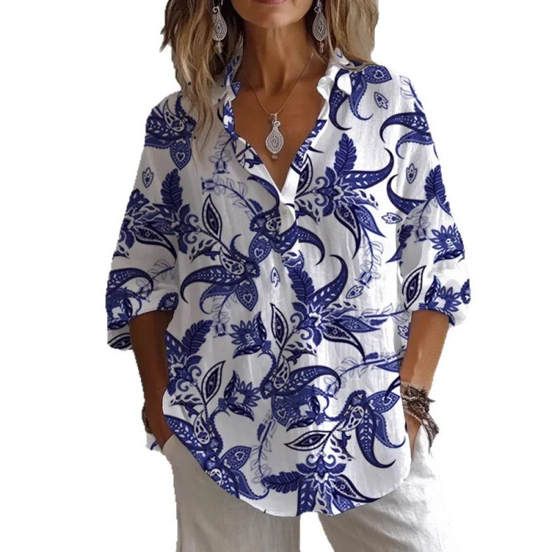Chic Relaxed Fit Blouse for Parties