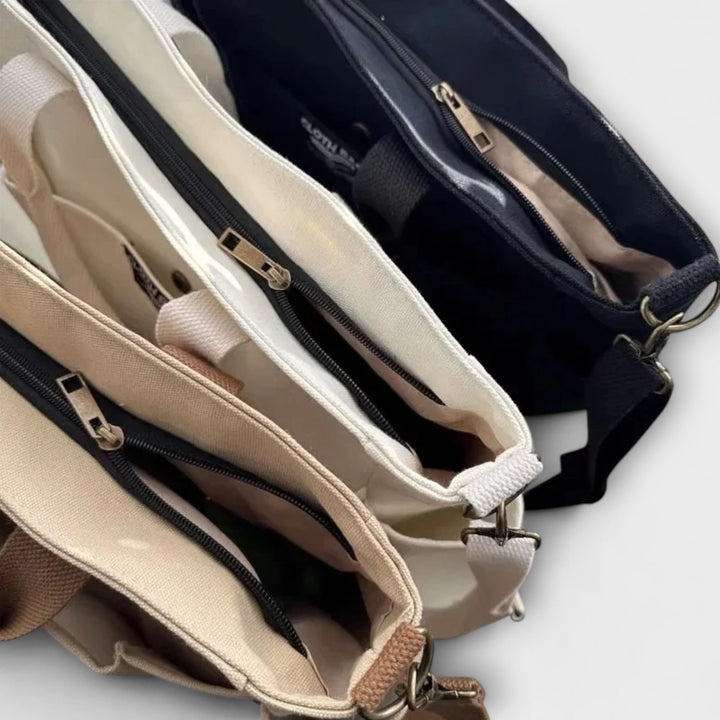 Olivia - Sleek Minimalist Canvas Tote