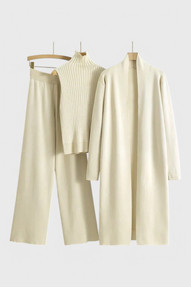 Chic 3-Piece Soft Knit Set by Mahalia