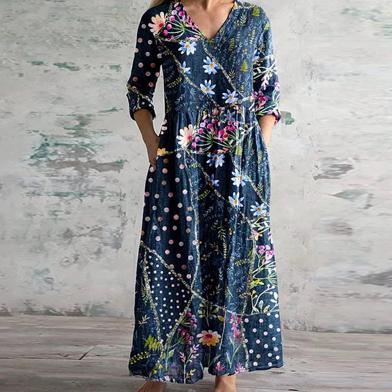 Sophie | Breezy Floral Maxi Dress for Summer Comfort