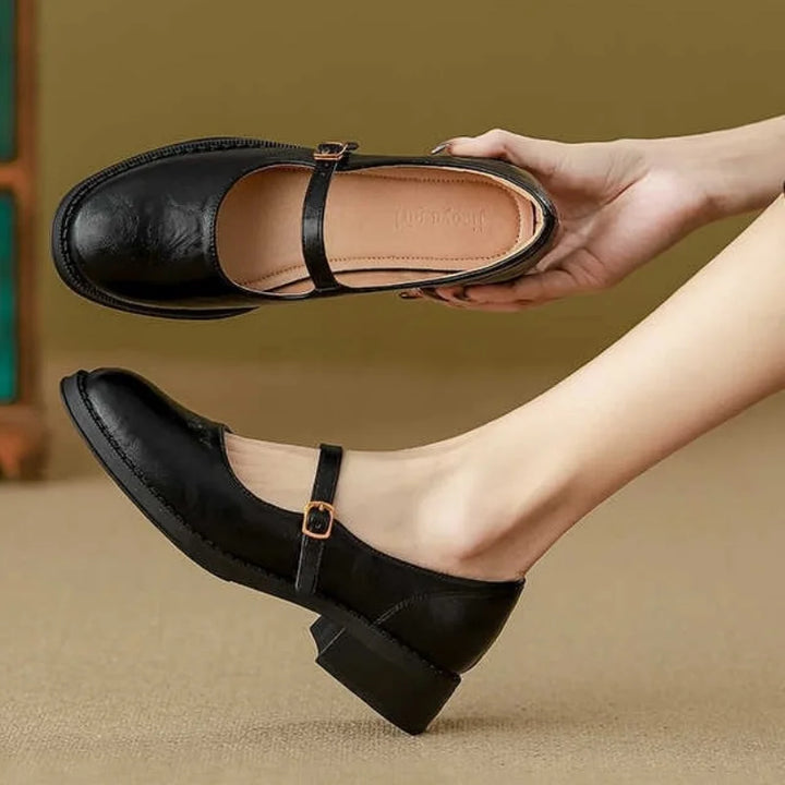 Timeless Leather Mary Jane Comfort Shoes