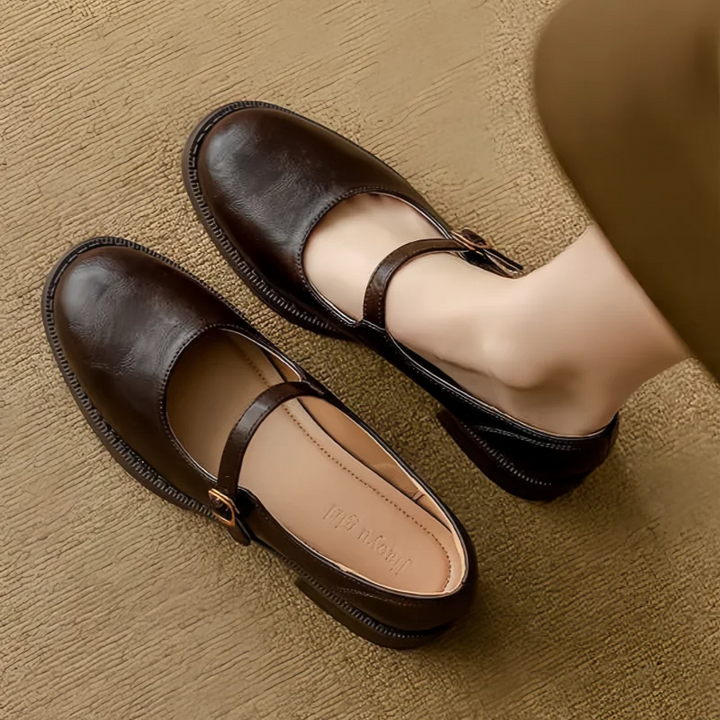 Timeless Leather Mary Jane Comfort Shoes