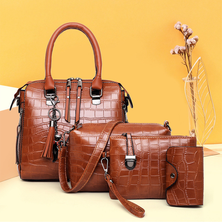Evelyn - Chic Everyday 4-Piece Leather Bag Collection