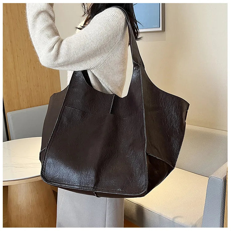 Ruth - Classic Elegance Leather Tote Bag