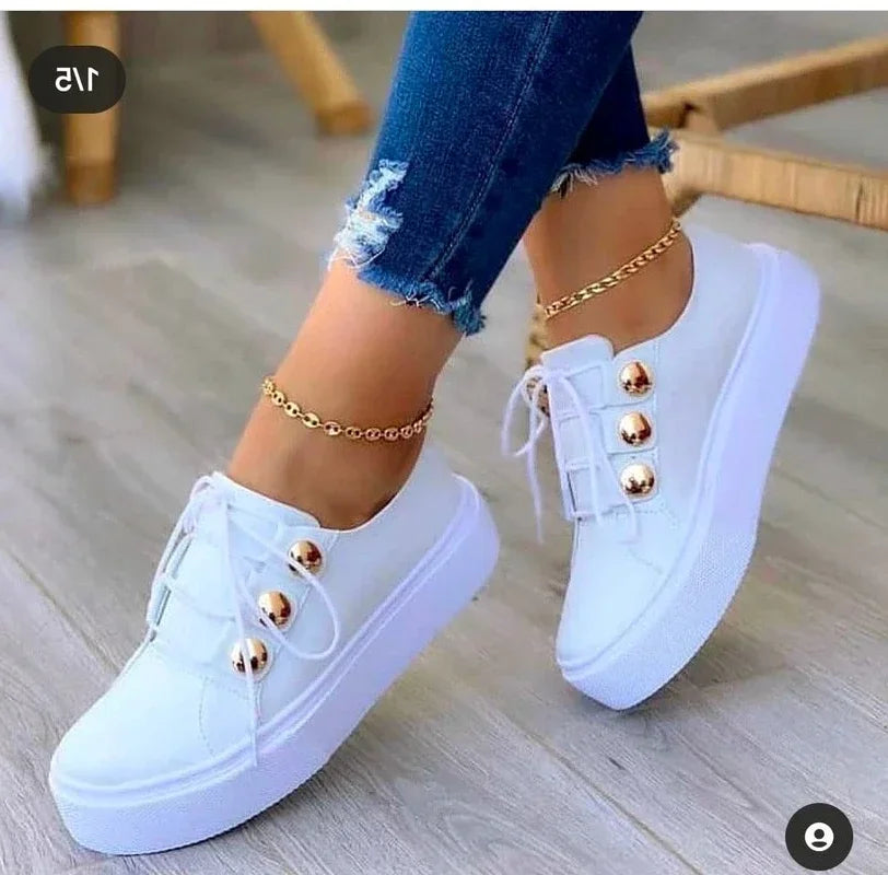 Serena | Orthopedic Round-Toe Platform Sneakers™