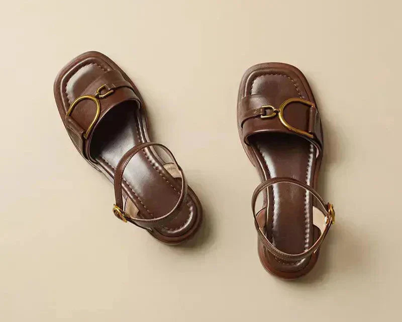 Amara | Flat Sandals with Buckle™