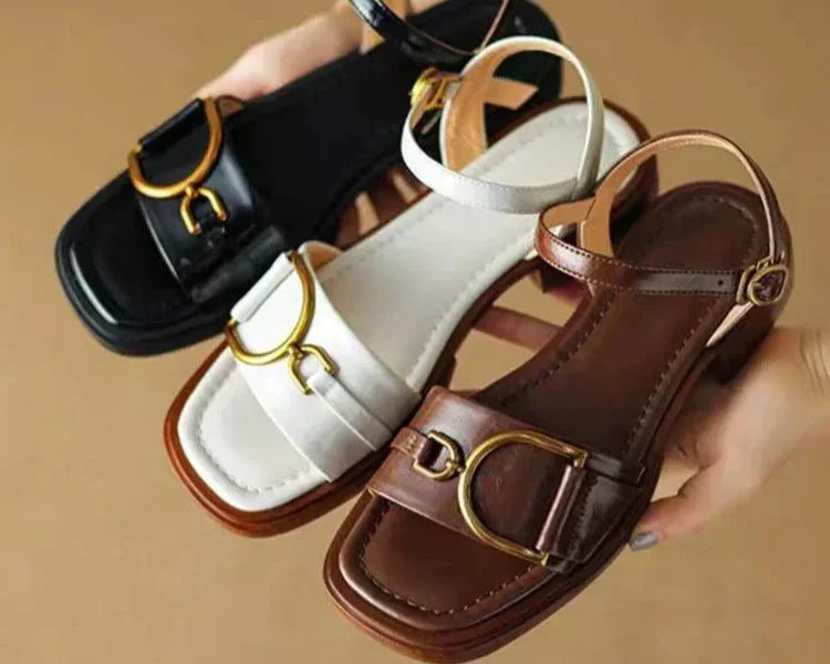 Amara | Flat Sandals with Buckle™