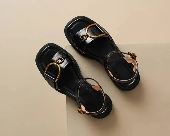 Amara | Flat Sandals with Buckle™