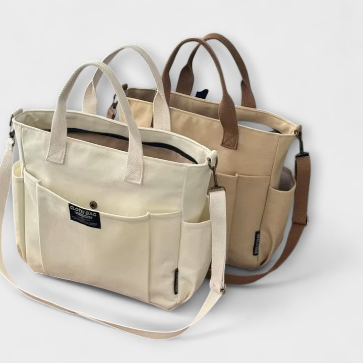 Olivia - Sleek Minimalist Canvas Tote