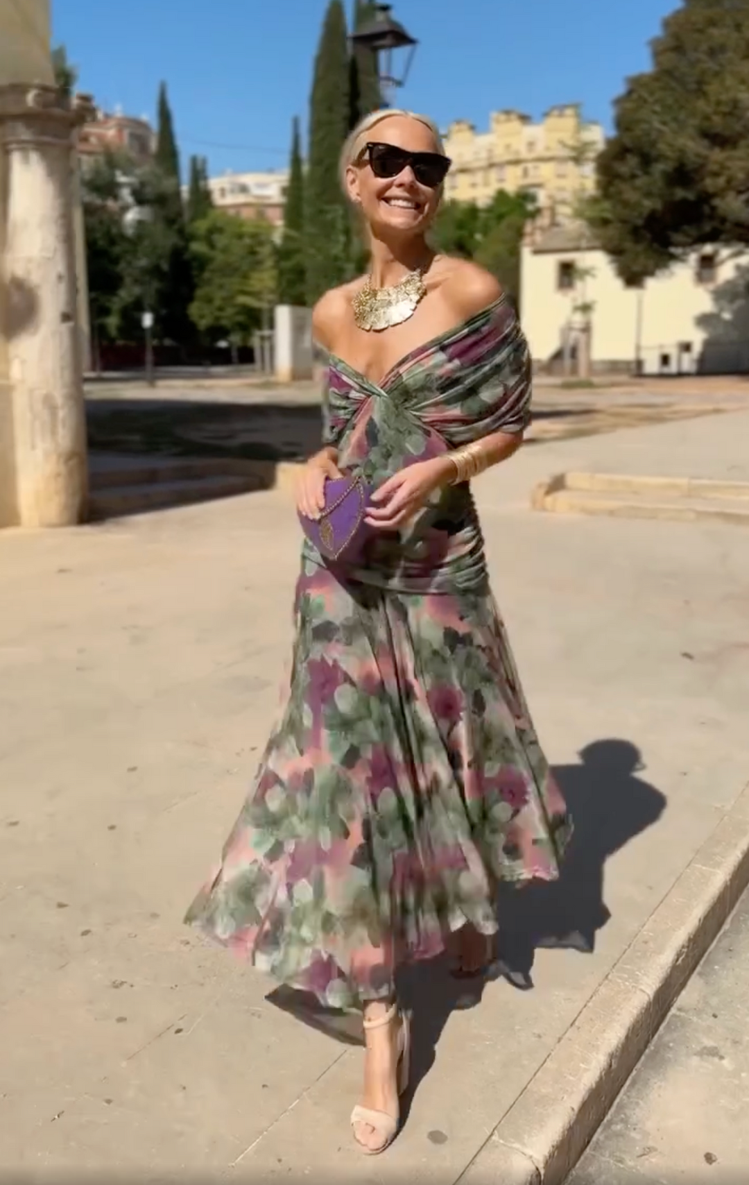 Eloria | Chic Floral Maxi Dress for Women | Romantic Elegance