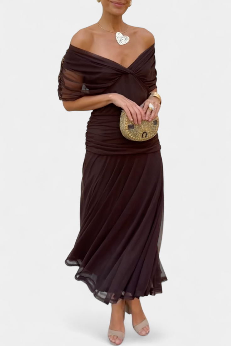 Alondra™ V-Neck Long Floral Dress