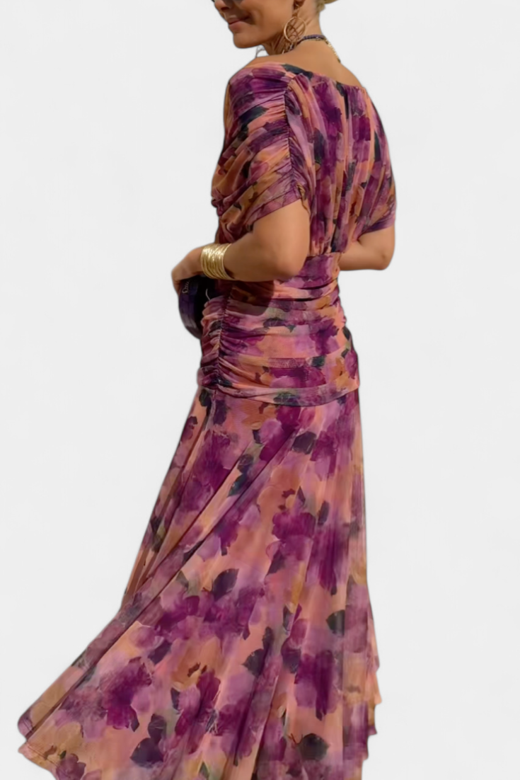 Eloria | Chic Floral Maxi Dress for Women | Romantic Elegance