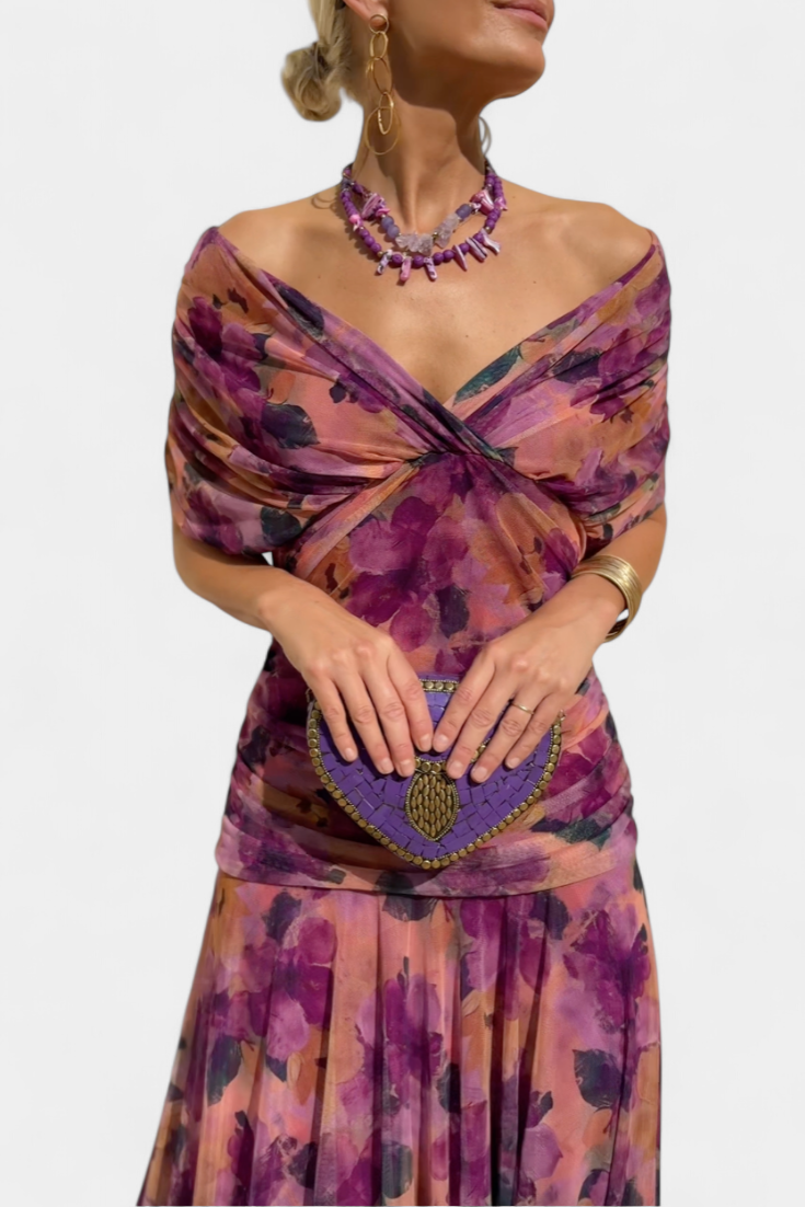 Eloria | Chic Floral Maxi Dress for Women | Romantic Elegance