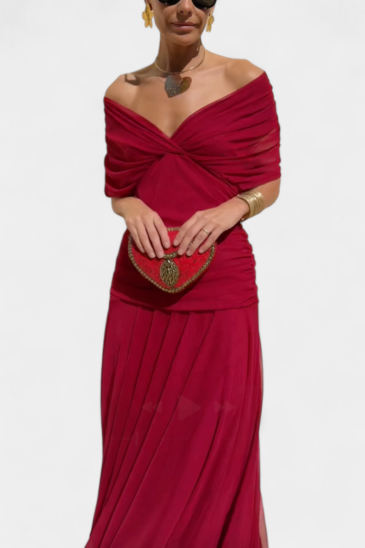 Alondra™ V-Neck Long Floral Dress