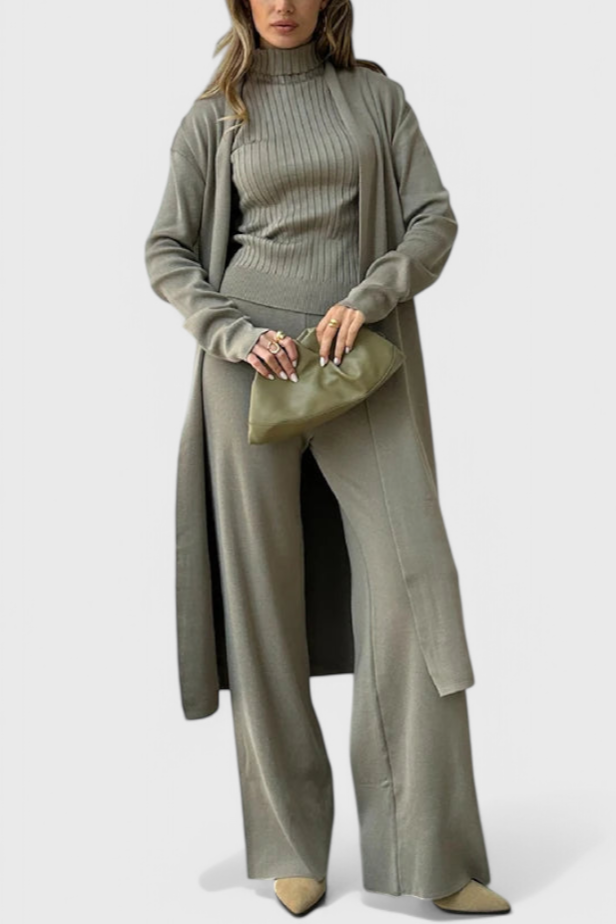 Chic 3-Piece Soft Knit Set by Mahalia
