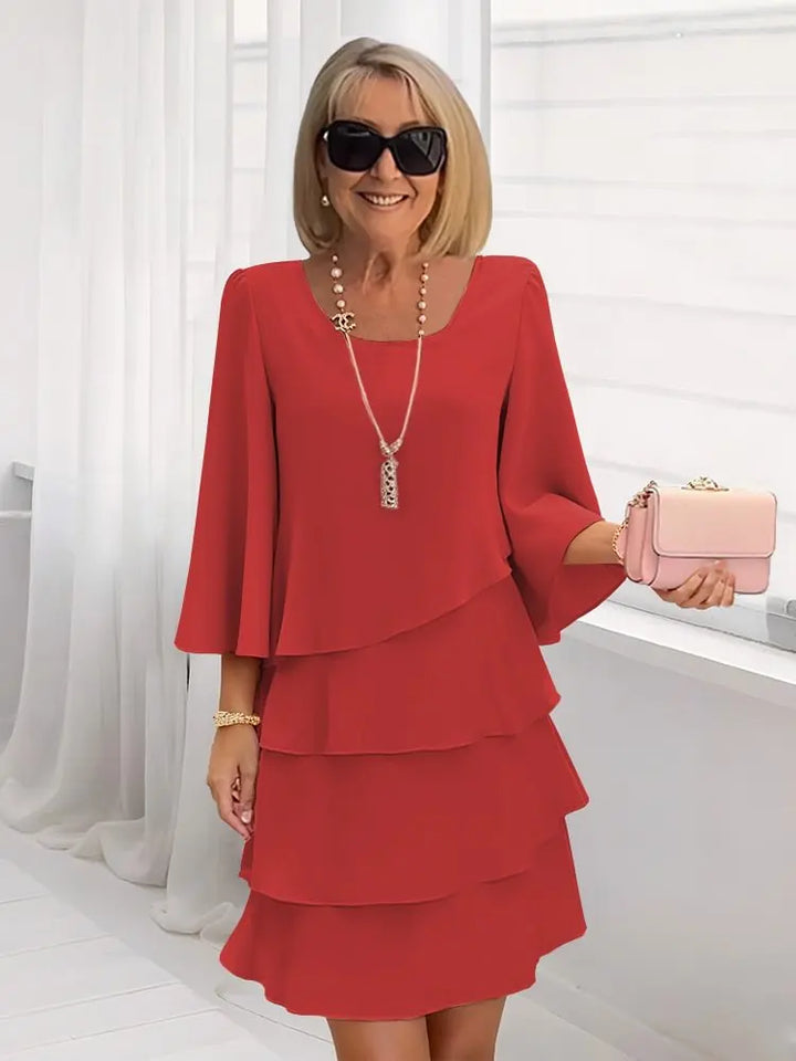 Catherine | Chic Ruffled Comfort Dress