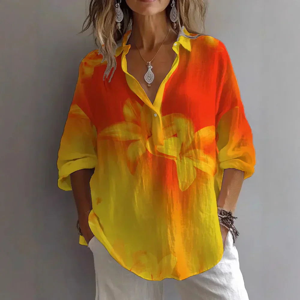 Chic Relaxed Fit Blouse for Parties